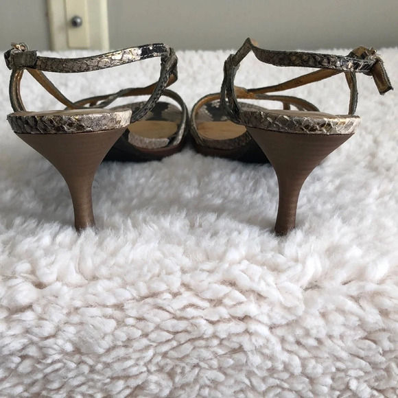 {TALBOTS} Snakeskin Slingback sandals, size 7M EUC - Picture 7 of 7
